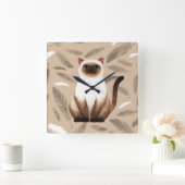 Siam Cat Wall Uhr (Zuhause)