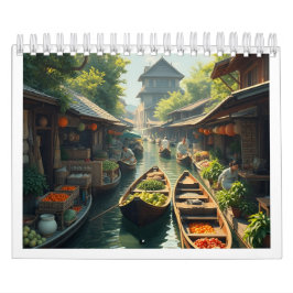 Siam Floating Market mit Kalender