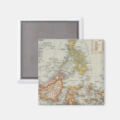 Siam, Malaiisches Archipel Magnet (Vorderseite/Rückseite)