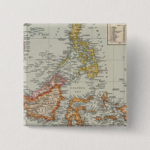 Siam, Malay Archipelago Button