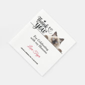 Siam Peeking Cat Paper Napkins Serviette (Ecke)