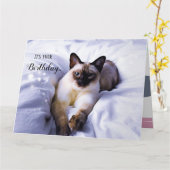 Siamese Birthday Card Karte (Gelbe Blume)