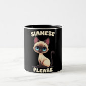 Siamese Bitte Zweifarbige Tasse (Mittel)