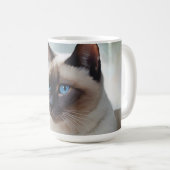 Siamese Cat 749 Digitale Kunst Kaffeetasse (VorderseiteRechts)