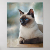 Siamese Cat 749 Digitale Kunst Poster (Vorne)