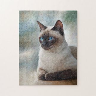 Siamese Cat 749 Digitale Kunst Puzzle
