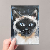 Siamese cat acryleinladungen (Insitu (Handheld))