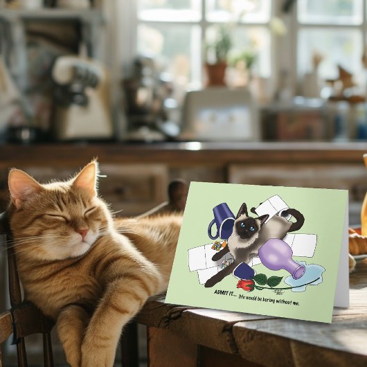 Siamese Cat Adoption Karte