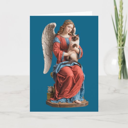 Siamese Cat and Angel Karte (Vorderseite)