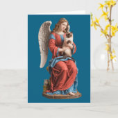 Siamese Cat and Angel Karte (Gelbe Blume)