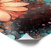 siamese cat and flowers poster (Ecke)