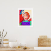 Siamese Cat and Lady Snuggle Poster (Küche)