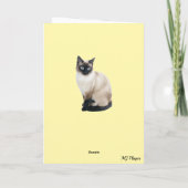 Siamese Cat and Lion Karte (Rückseite)