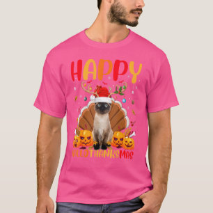 Siamese Cat Animal Happy Siamese Cat Hellodanke T-Shirt
