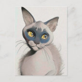 Siamese Cat Art Card Postkarte (Vorderseite)