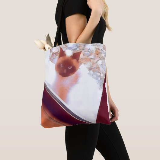 Siamese cat art tasche (Von Nahem)
