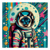 SIAMESE CAT-ASTRONAUT 2 POSTER (Vorderseite)