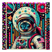 SIAMESE CAT-ASTRONAUT 5 POSTER (Vorderseite)