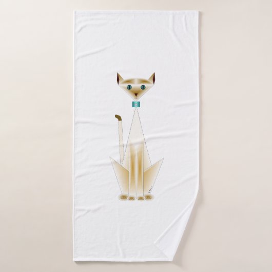 Siamese Cat Bath Handtuch Badehandtuch (Badehandtuch)