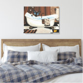 Siamese Cat Bathroom ArT von BiHrLe Canvas Print Leinwanddruck (Insitu (Schlafzimmer))