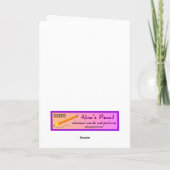 Siamese Cat Birthday Card Karte (Rückseite)