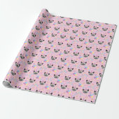 Siamese Cat Birthday Gift Wrapping Paper in Pink Geschenkpapier (Ungerollt)