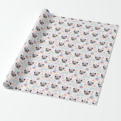 Siamese Cat Birthday Wrapping Paper Geschenkpapier (Ungerollt)