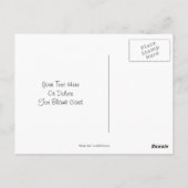 Siamese Cat Blue Butterfly Daisies Postcard Postkarte (Rückseite)