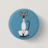 Siamese Cat Button (Vorderseite)
