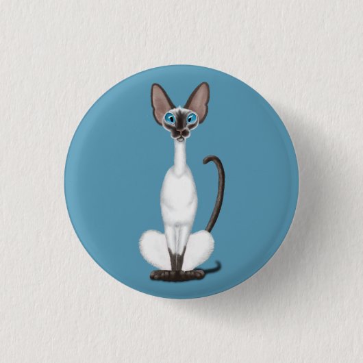 Siamese Cat Button (Vorderseite)