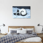 Siamese Cat by Bihr Le Leinwand Art Print (Insitu (Schlafzimmer))
