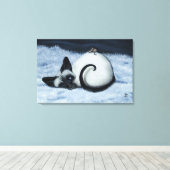 Siamese Cat by Bihr Le Leinwand Art Print (Insitu (Holzboden))