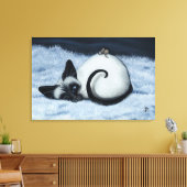 Siamese Cat by Bihr Le Leinwand Art Print (Insitu (Wohnzimmer))