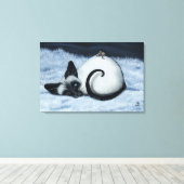 Siamese Cat by Bihr Le Leinwand Art Print (Insitu (Holzboden))