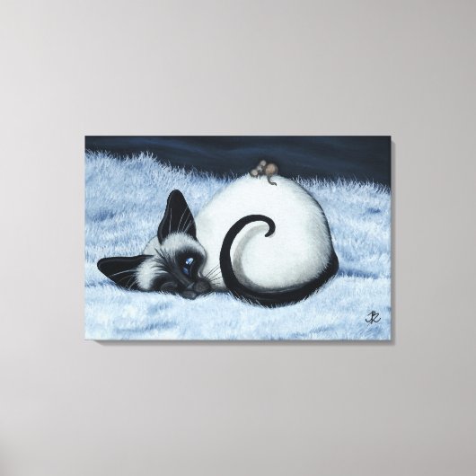 Siamese Cat by Bihr Le Leinwand Art Print (Vorderseite)