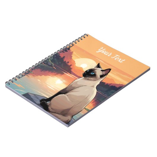 Siamese Cat by Lake Notizblock (Linke Seite)