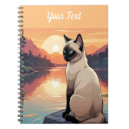 Siamese Cat by Lake Notizblock
