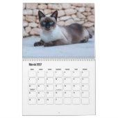 Siamese Cat Calendar Kalender (Mär 2027)