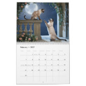 Siamese Cat Calendar Kalender (Feb 2027)
