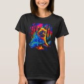 Siamese Cat Camping T-Shirt (Vorderseite)