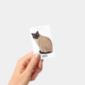 Siamese cat cartoon illustration ausweis (Handheld)