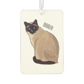 Siamese cat cartoon illustration autolufterfrischer (Rückseite)