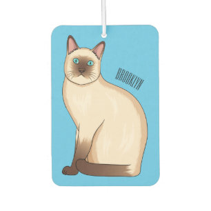 Siamese cat cartoon illustration autolufterfrischer