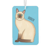 Siamese cat cartoon illustration autolufterfrischer (Rückseite)