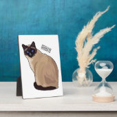 Siamese cat cartoon illustration fotoplatte (Seite)