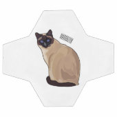 Siamese cat cartoon illustration fußball (Flach)