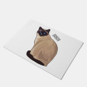 Siamese cat cartoon illustration fußmatte (Schrägansicht)