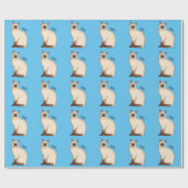 Siamese cat cartoon illustration geschenkpapier (Flach)