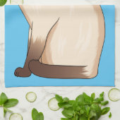 Siamese cat cartoon illustration  geschirrtuch (Gefaltet)