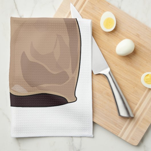 Siamese cat cartoon illustration geschirrtuch (Viertel Falte)